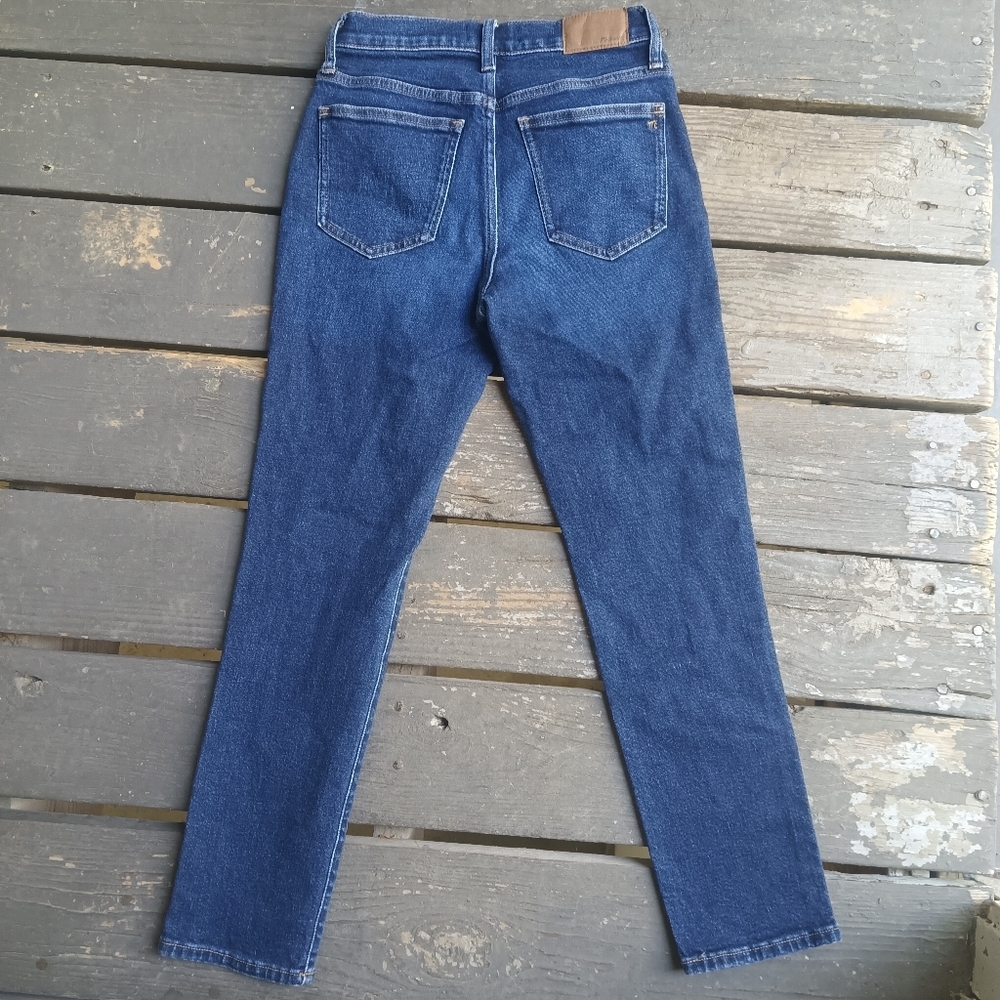 Madewell Mid-Rise Perfect Vintage Jean Blue Jeans Women's Size 25 Dark Wash - Picture 5 of 7